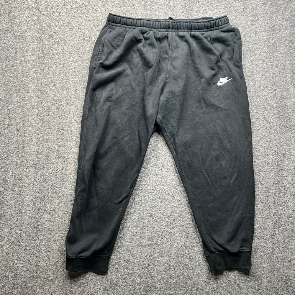 Nike Joggers Adult XXL Black Fits 34 Fleece Elastic Waist Sweatpants BV2671-010